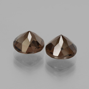 Quarzo fumé naturale marrone da 3,76 ct, taglio rotondo, VS