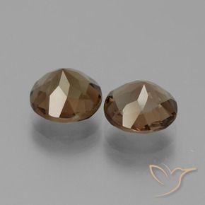 Gemme di Quarzo fumé Marrone cioccolato naturale da 3.55 ct, Rotondo, VS