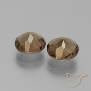 Gemme di Quarzo fumé Marrone cioccolato naturale da 3.27 ct, Rotondo, VVS-VS