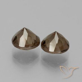 Gemme di Quarzo fumé Marrone caldo naturale da 3.99 ct, Rotondo, VS