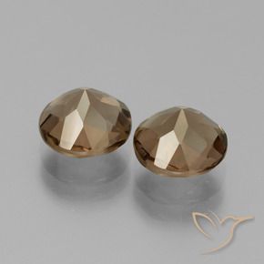 Gemme di Quarzo fumé Marrone cioccolato naturale da 3.60 ct, Rotondo, VS