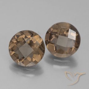 Gemme di Quarzo fumé Pan di zenzero marrone naturale da 3.21 ct, Rotondo, VS