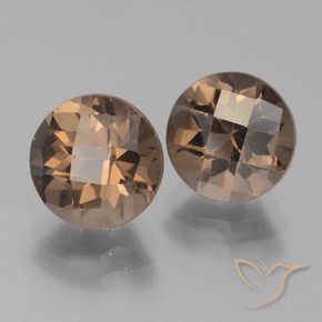 Gemme di Quarzo fumé Pan di zenzero marrone naturale da 3.80 ct, Rotondo, VS