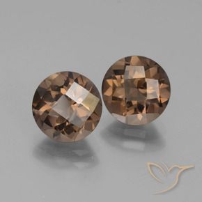 Gemme di Quarzo fumé Marrone naturale da 3.61 ct, Rotondo, VS