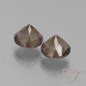 Gemme di Quarzo fumé Marrone medio naturale da 3.83 ct, Rotondo, VS