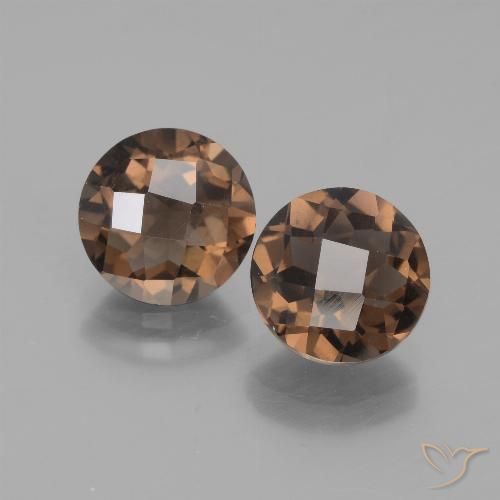 3.63ctw Naturale Marrone medio Quarzo fumé, Rotondo, VS