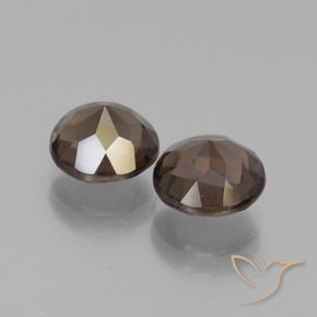 Gemme di Quarzo fumé Marrone medio naturale da 3.63 ct, Rotondo, VS