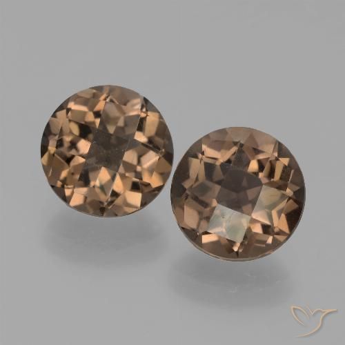 3.38ctw Naturale Marrone medio Quarzo fumé, Rotondo, VS