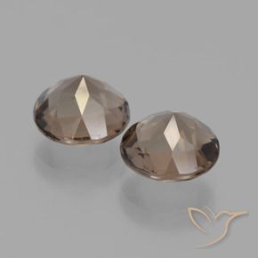 Gemme di Quarzo fumé Marrone chiaro naturale da 3.52 ct, Rotondo, VS