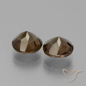 Gemme di Quarzo fumé Hickory Brown naturale da 3.58 ct, Rotondo, VS