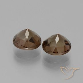 Gemme di Quarzo fumé Marrone caldo naturale da 3.58 ct, Rotondo, VS