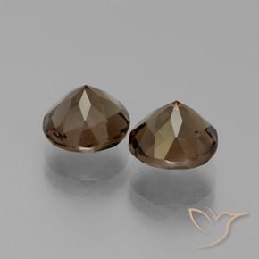 Gemme di Quarzo fumé Hickory Brown naturale da 3.64 ct, Rotondo, VS