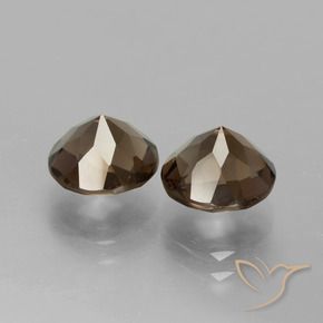 Gemme di Quarzo fumé Marrone medio naturale da 3.62 ct, Rotondo, VS