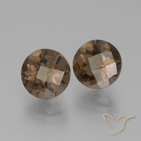 Gemme di Quarzo fumé Blu scuro naturale da 3.83 ct, Rotondo, VS