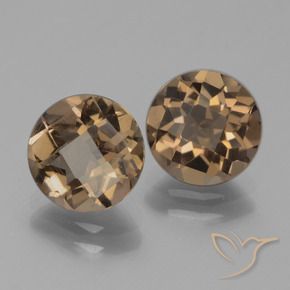 Gemme di Quarzo fumé Marrone naturale da 3.23 ct, Rotondo, VS