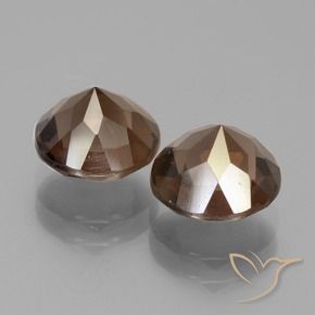 Gemme di Quarzo fumé Marrone medio naturale da 3.79 ct, Rotondo, VS