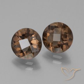 Gemme di Quarzo fumé Marrone medio naturale da 3.32 ct, Rotondo, VS