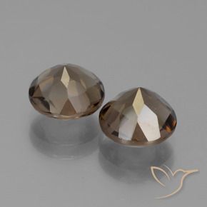 Gemme di Quarzo fumé Marrone cioccolato naturale da 3.60 ct, Rotondo, VS