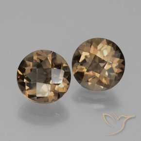 Gemme di Quarzo fumé Pan di zenzero marrone naturale da 3.37 ct, Rotondo, VS