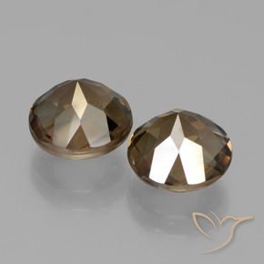 Gemme di Quarzo fumé Pan di zenzero marrone naturale da 3.37 ct, Rotondo, VS