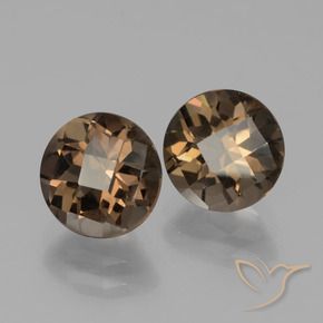 Gemme di Quarzo fumé Marrone medio-scuro naturale da 3.63 ct, Rotondo, VS