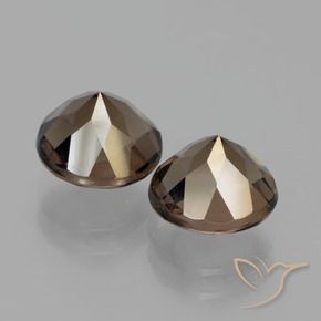 Gemme di Quarzo fumé Marrone medio-scuro naturale da 3.63 ct, Rotondo, VS