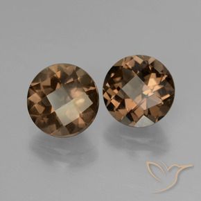 Gemme di Quarzo fumé Marrone cioccolato naturale da 3.61 ct, Rotondo, VS