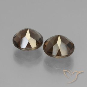 Gemme di Quarzo fumé Pan di zenzero marrone naturale da 3.48 ct, Rotondo, VS-SI