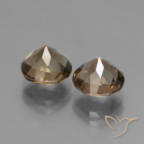 Quarzo fumé naturale marrone da 3,58 ct, taglio rotondo, VS