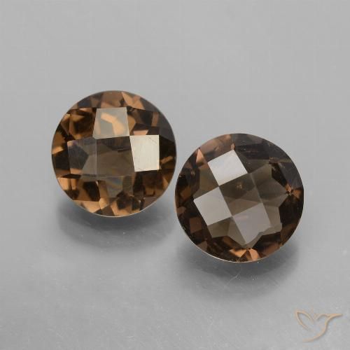 3.15ctw Naturale Marrone medio Quarzo fumé, Rotondo, VS
