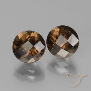 Gemme di Quarzo fumé Marrone naturale da 3.65 ct, Rotondo, VS