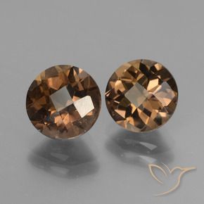 Gemme di Quarzo fumé Marrone naturale da 3.66 ct, Rotondo, VS