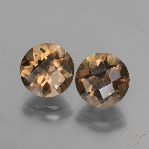 3.61ctw Naturale Marrone medio-scuro Quarzo fumé, Rotondo, VS