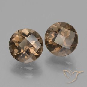 Gemme di Quarzo fumé Marrone naturale da 3.68 ct, Rotondo, VS