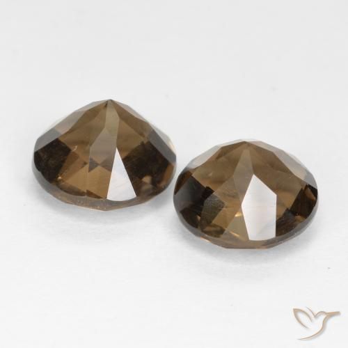 Gemme di Quarzo fumé Pan di zenzero marrone naturale da 3.91 ct, Rotondo, VVS-VS