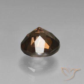 Quarzo fumé Marrone naturale da 1.62 ct, Rotondo, VVS-VS