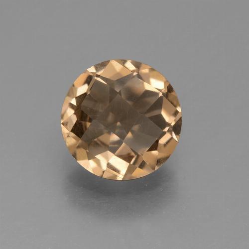 Quarzo fumé Marrone caldo naturale da 1.44 ct, Taglio rotondo, VVS-VS