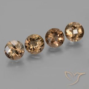 Gemme di Quarzo fumé Marrone medio-scuro naturale da 6.97 ct, Rotondo, VS