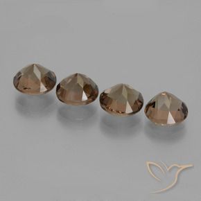 Gemme di Quarzo fumé Marrone medio-scuro naturale da 6.97 ct, Rotondo, VS