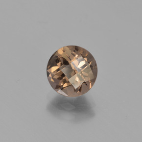 Quarzo fumé naturale marrone da 1,78 ct, taglio rotondo, VVS-VS