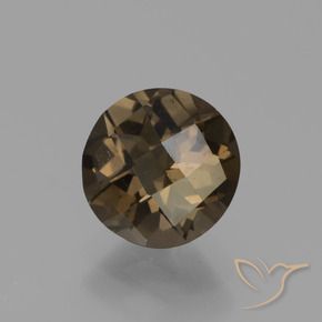Quarzo fumé Moka chiaro naturale da 1.60 ct, Rotondo, VS-SI