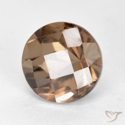 Quarzo fumé Marrone medio naturale da 2.64 ct, Rotondo, VS