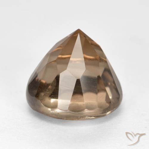 Quarzo fumé Marrone medio naturale da 2.64 ct, Rotondo, VS
