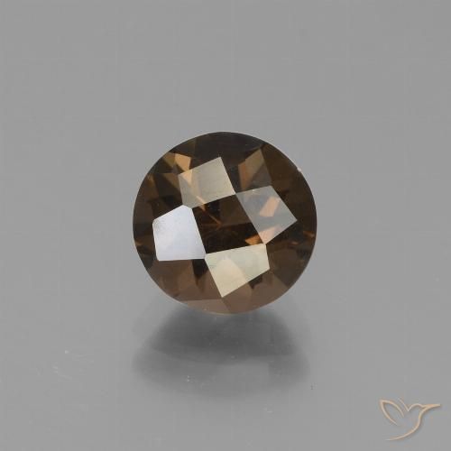 1.70ct Naturale Pan di zenzero marrone Quarzo fumé, Rotondo, VS