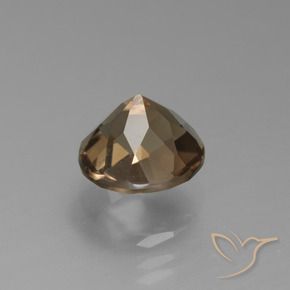 Quarzo fumé Marrone medio-chiaro naturale da 1.87 ct, Rotondo, VVS-VS