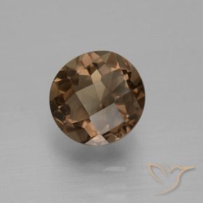 Quarzo fumé Marrone medio-scuro naturale da 1.53 ct, Rotondo, VS