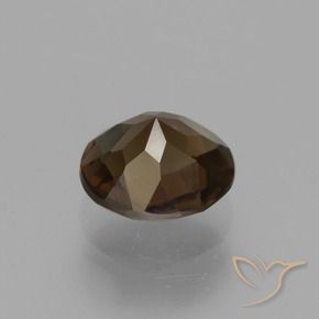 Quarzo fumé Marrone medio naturale da 1.49 ct, Rotondo, VVS-VS