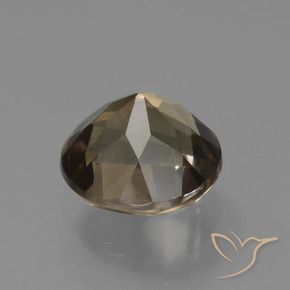 Quarzo fumé Moka chiaro naturale da 1.63 ct, Rotondo, VVS-VS