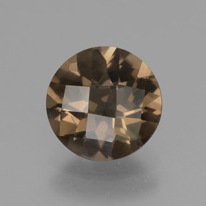 Quarzo fumé Pan di zenzero marrone naturale da 2.03 ct, Taglio rotondo, VS