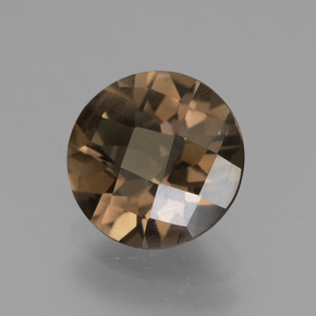 Quarzo fumé Pan di zenzero marrone naturale da 2.03 ct, Taglio rotondo, VS